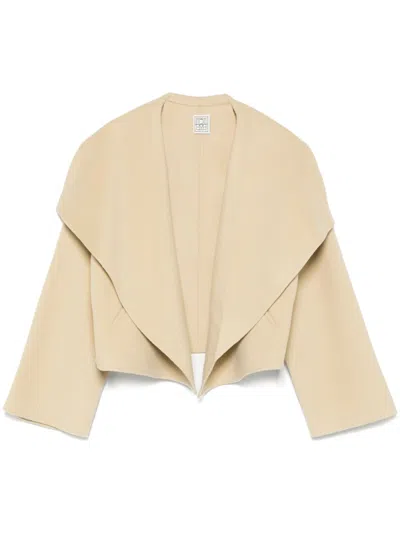 Totême Toteme Signature Double Wool Jacket In Gray