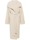 Totême Toteme Signature Linen Blend Coat Clothing In Brown