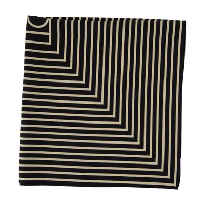 Totême Toteme Signature Monogram Scarf In Black