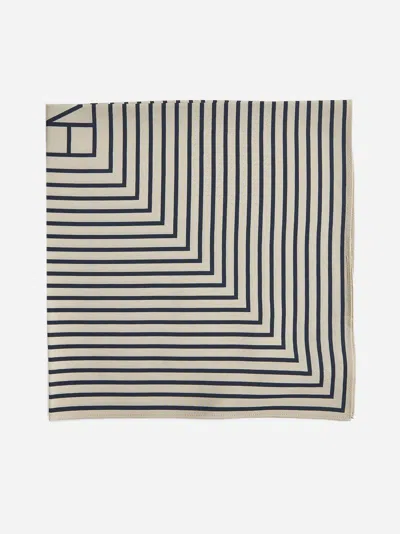 Totême Signature Monogram Silk Scarf