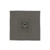 Totême Centered Monogram Silk Square Scarf In Brown