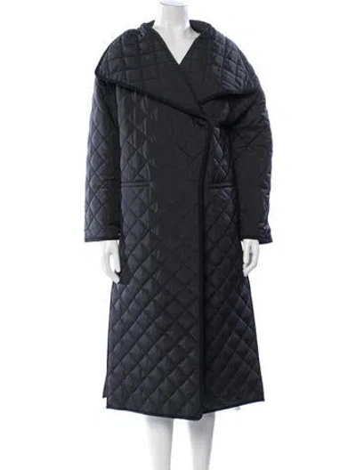 Pre-owned Totême Signature Quilted Coat In Black