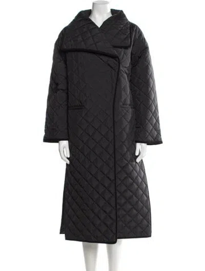 Pre-owned Totême Signature Quilted Coat Evening Jacket In Gray