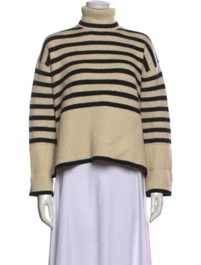 Pre-owned Totême Signature Stripe Turtleneck Wool Sweater