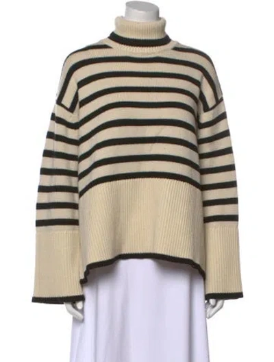 Pre-owned Totême Signature Stripe Turtleneck Wool Sweater