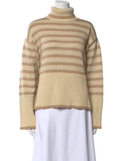 Pre-owned Totême Signature Stripe Wool Sweater In Neutral