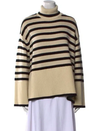 Pre-owned Totême Signature Stripe Wool Sweater In Neutral