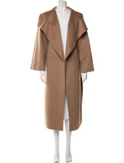 Pre-owned Totême Signature Wool Cashmere Coat Wool Coat In Neutrals