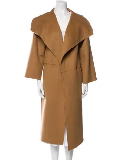 Pre-owned Totême Signature Wool Coat In Neutral