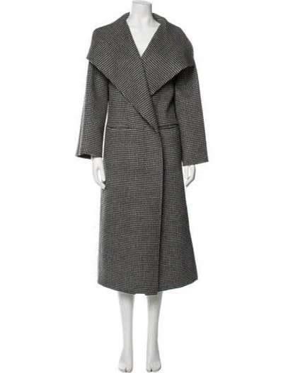 Pre-owned Totême Signature Wool Coat Wool Trench Coat In Black