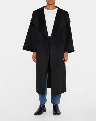 Totême Signature Wool-cashmere Coat In Black