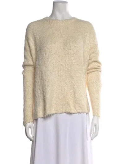 Pre-owned Totême Silk Crew Neck Sweater In Neutral
