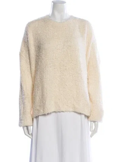 Pre-owned Totême Silk Crew Neck Sweater In Neutral