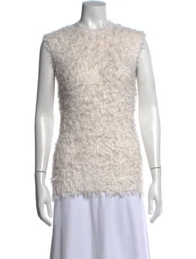 Pre-owned Totême Silk Crew Neck Sweater In Neutral