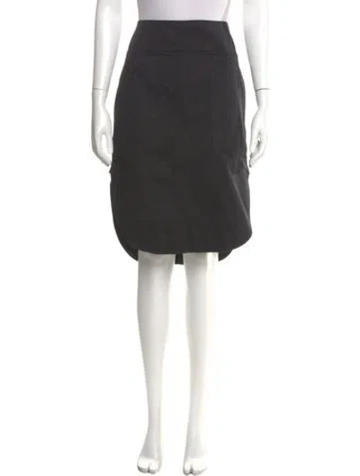 Pre-owned Totême Silk Knee-length Skirt In Gray