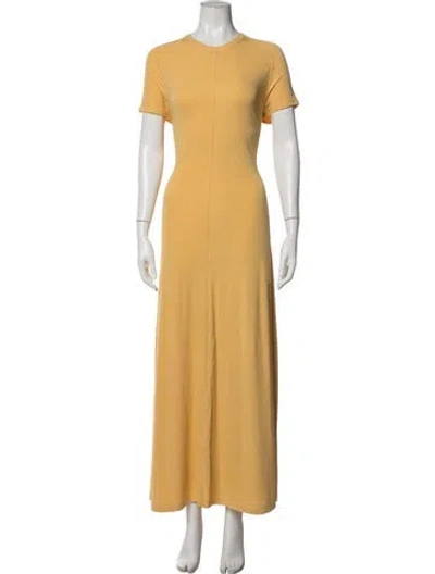 Pre-owned Totême Silk Long Dress In Neutrals