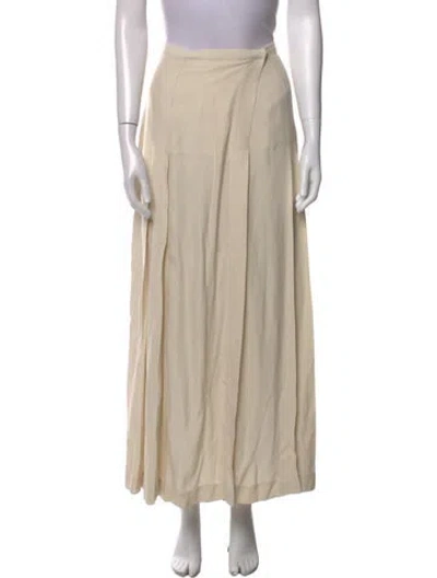 Pre-owned Totême Silk Long Skirt In Neutral