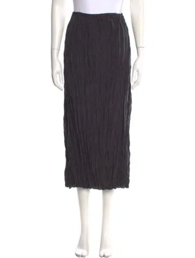 Pre-owned Totême Silk Midi Length Skirt In Gray