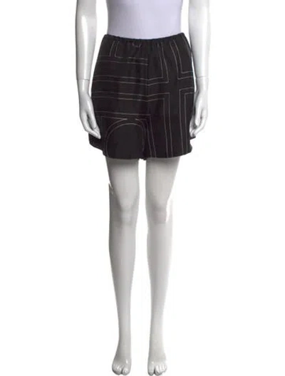Pre-owned Totême Silk Mini Shorts In Black