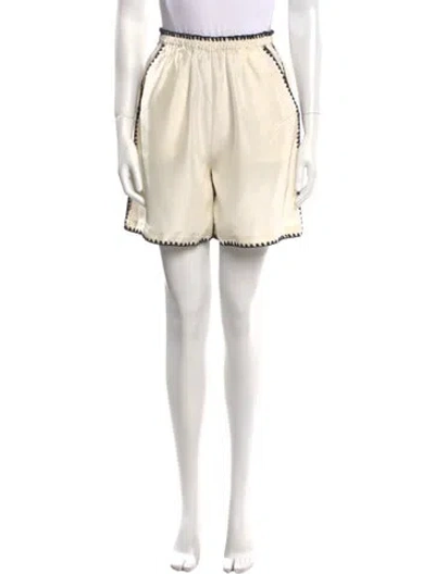 Pre-owned Totême Silk Mini Shorts In Neutral