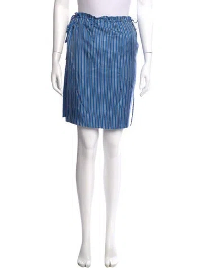Pre-owned Totême Silk Mini Skirt In Blue