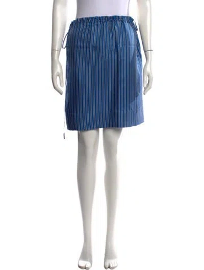 Pre-owned Totême Silk Mini Skirt W/ Tags In Blue