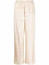 Totême Toteme Silk Pajama Trousers In White