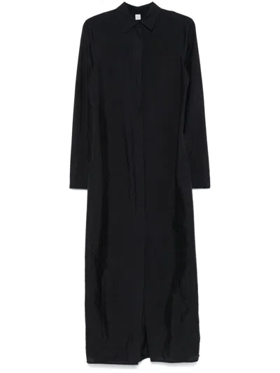 Totême Toteme Silk Parachute Dress In Animal Print