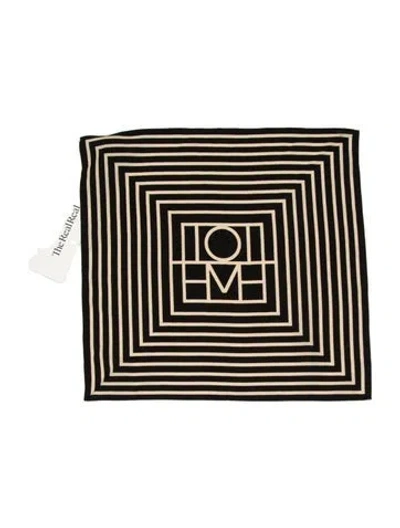 Pre-owned Totême Silk Printed Scarf In Neutral