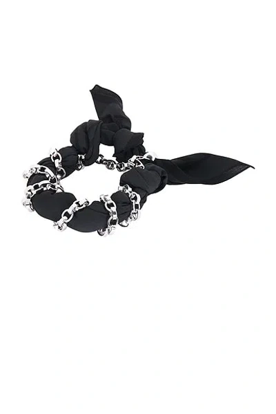 Totême Silk Scarf Bracelet In Black