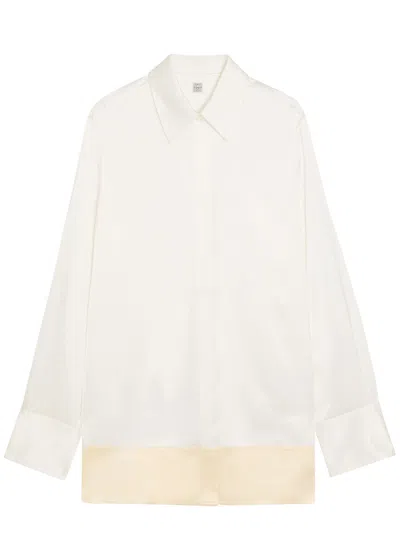 Totême Toteme Silk Shirt In White