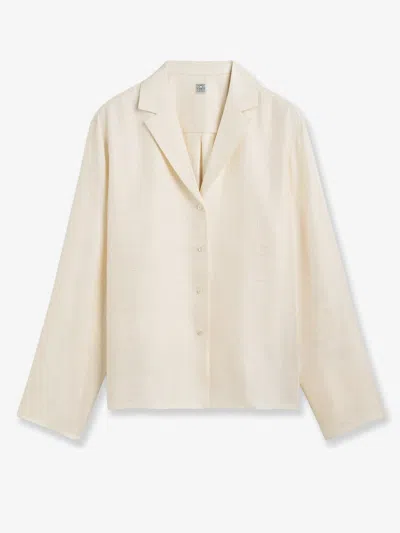 Totême Silk Shirt In White