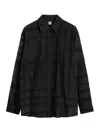 Totême Toteme Shirt With Monogram In Black