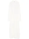 Totême Long Sleeve Maxi Dress With Buttoned Cuffs In Neutral
