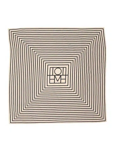 Pre-owned Totême Silk Striped Scarf