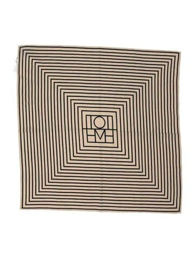 Pre-owned Totême Silk Striped Scarf