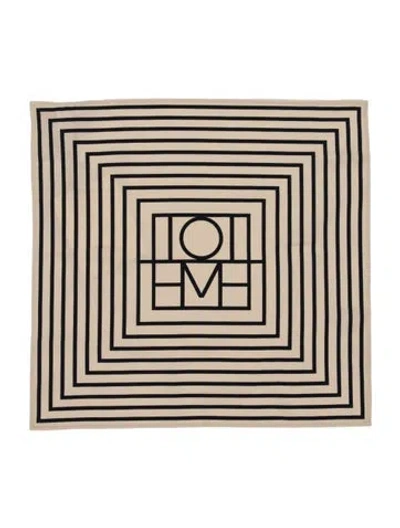Pre-owned Totême Silk Striped Scarf W/ Tags