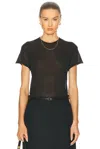 Totême Silk Tee In Black