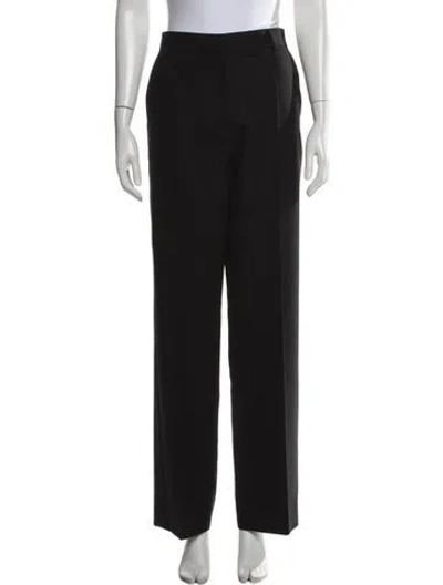 Pre-owned Totême Silk Wide Leg Pants In Black