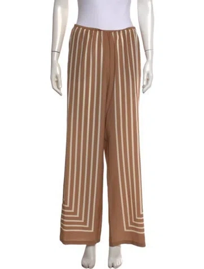 Pre-owned Totême Silk Wide Leg Pants In Neutrals