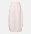 Totême Toteme Semisheer Silk Blend Parachute Maxi Skirt In Pink