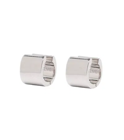 Totême Silver Huggies Earrings
