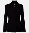 Totême Cinched Collared Jacket In Black