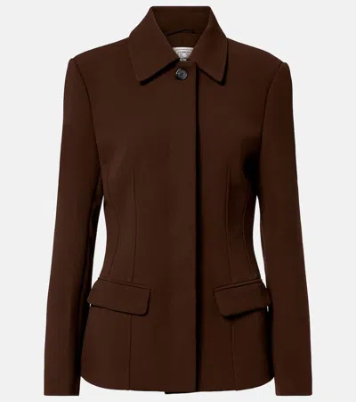 Totême Single-breasted Blazer In Brown