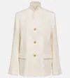 Totême Overlapped Single-breasted Blazer In White