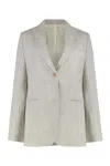 Totême Toteme Single-breasted Two-button Jacket In Neutral