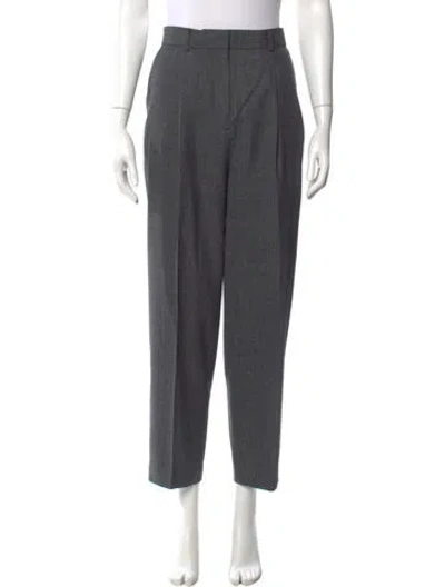 Pre-owned Totême Single Pleat Tapered Trousers Straight Leg Pants In Gray