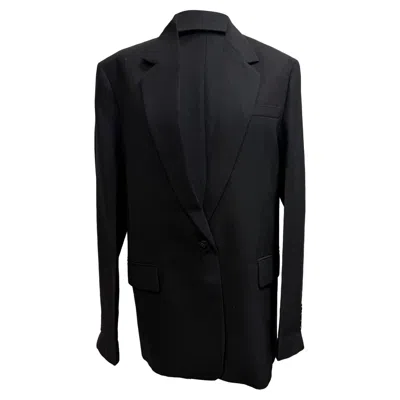 Totême Single-breasted Blazer In Black Polyester