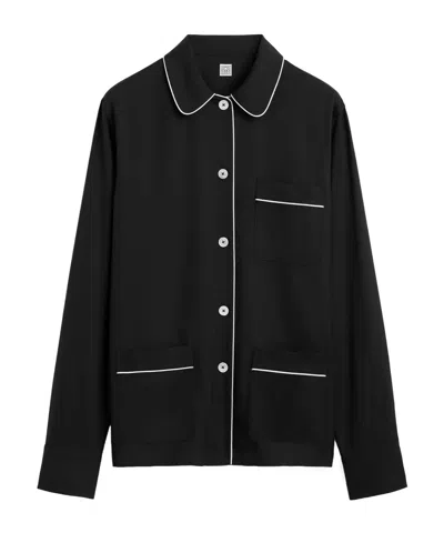 Totême Single-breasted Pajamas In Black