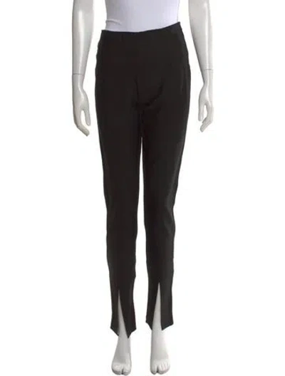 Pre-owned Totême Skinny Slit Trousers Straight Leg Pants In Black